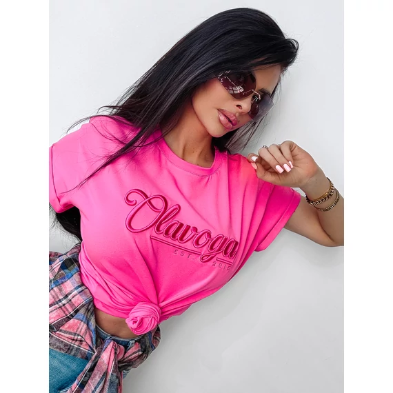 Olavoga Manila rövid ujjú póló pink