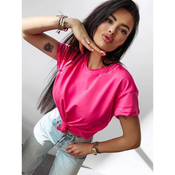 Olavoga Fox rövid ujjú póló pink