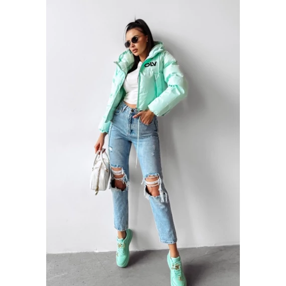 Olavoga Foxy kabát menta