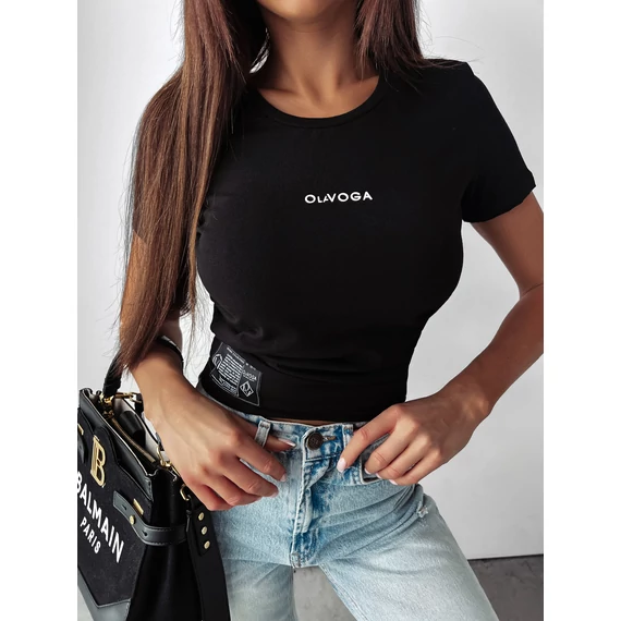 Olavoga Label póló fekete
