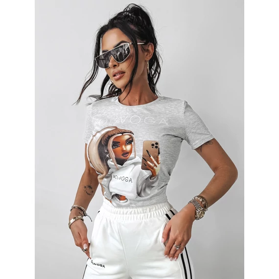 Olavoga Doll póló szürke