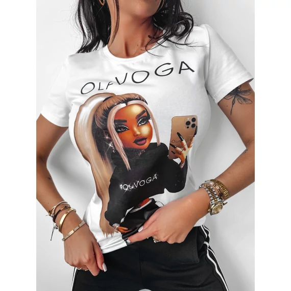Olavoga Doll póló fehér