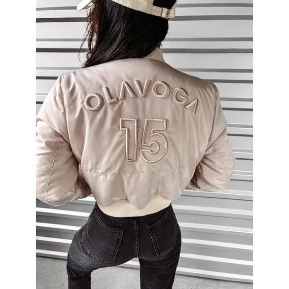 Olavoga Bomber dzseki bézs