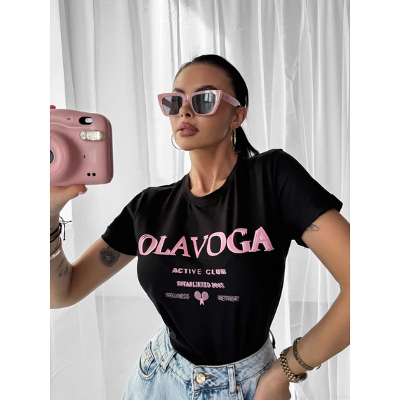 Olavoga Idyllic rövid ujjú póló fekete