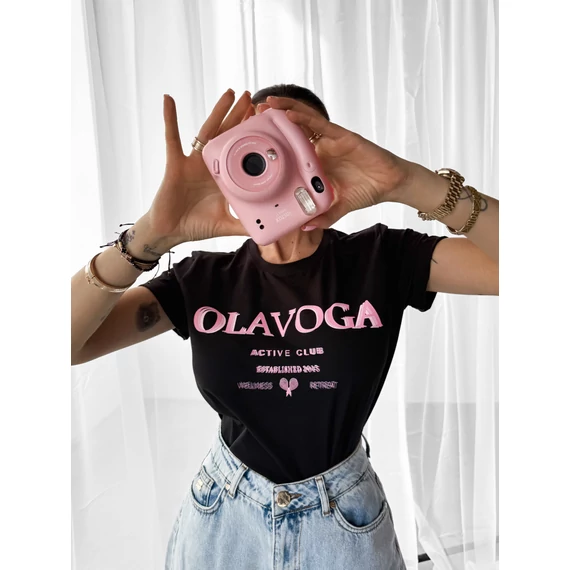 Olavoga Idyllic rövid ujjú póló fekete