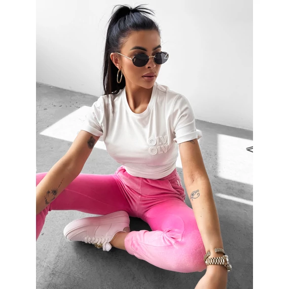 Olavoga Soft Rose rövid ujjú póló fehér