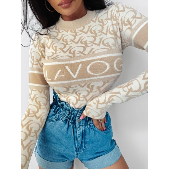 Olavoga Tess body bézs-fehér
