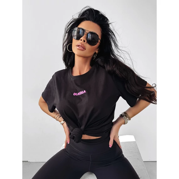 Olavoga Flossy póló fekete