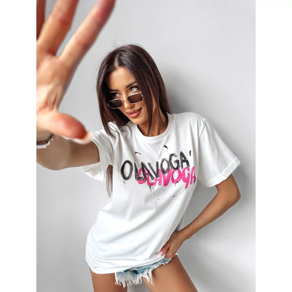 Olavoga Rockstar póló fehér