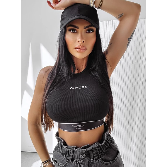 Olavoga Mania top fekete