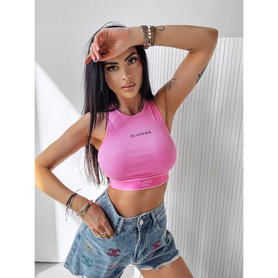 Olavoga Mania top rózsaszín