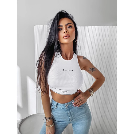 Olavoga Mania top fehér