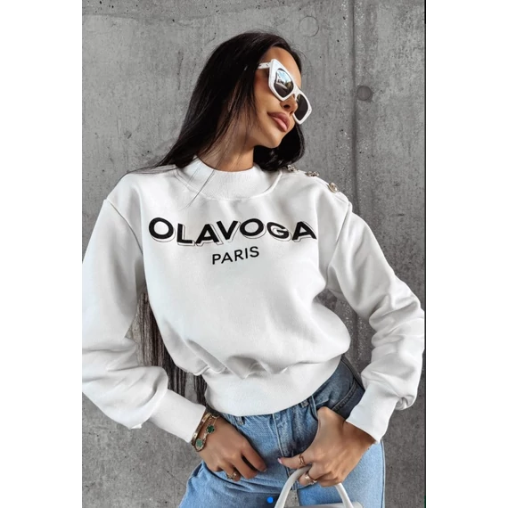 Olavoga Pogali pulóver fehér