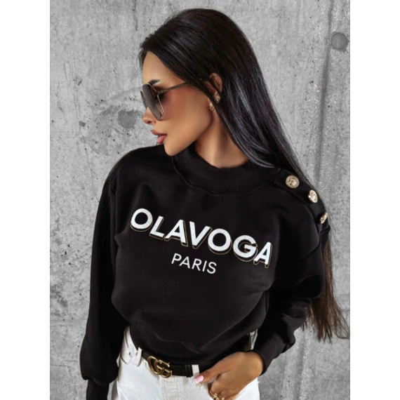 Olavoga Pogali pulóver fekete