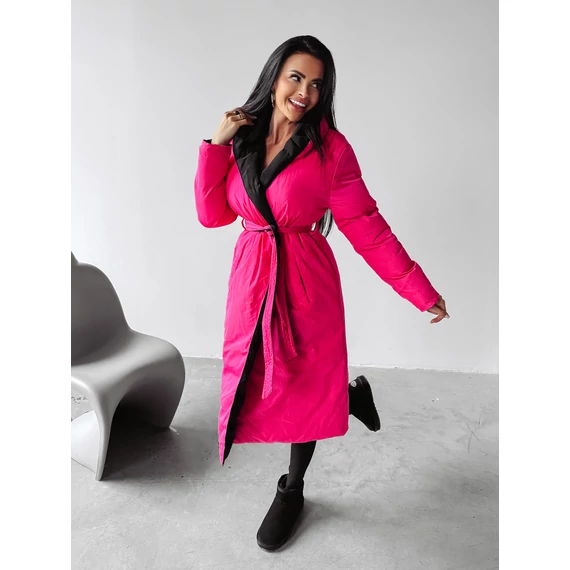 Olavoga Marylin téli kabát fekete-pink