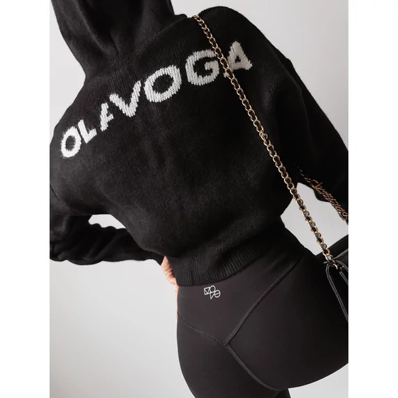 Olavoga Violet pulóver fekete