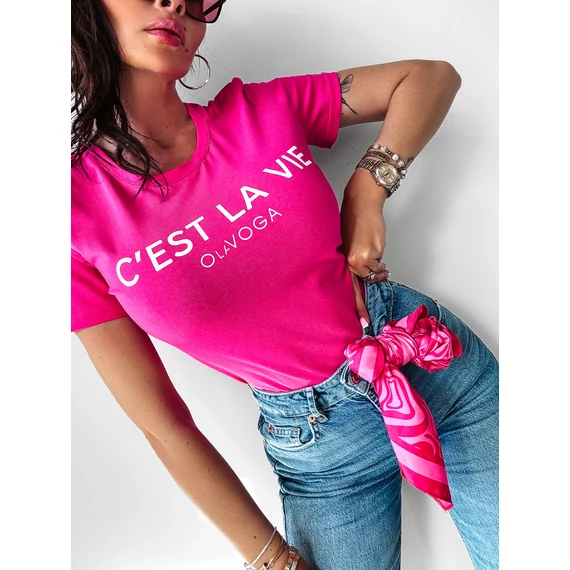Olavoga Lavie póló pink