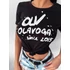 Kép 1/3 - Olavoga Lush póló fekete