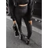 Kép 2/3 - Olavoga Leaf leggings fekete