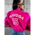 Kép 2/3 - OlaVoga Baseball bomber pink
